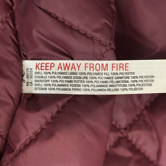 Free People Movement FP Off the Bleachers Coaches Wine Purple Jacket XS - Picture 12 of 15